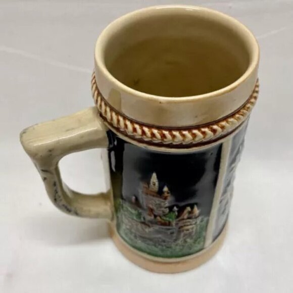 Original King Beer Stein Mug #8 German Hand Painted No Lid Vintage Germany EUC - Picture 9 of 13